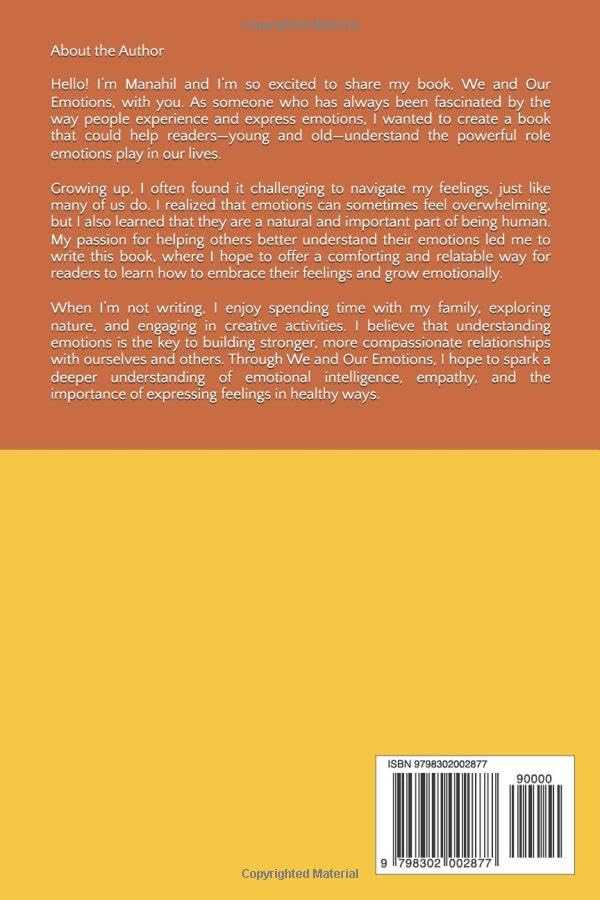 We and Our Emotions: Six steps formula to explain and help children to manage their emotions easily