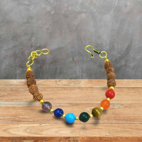 7 Chakra Bracelet With Rudhraksha