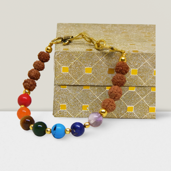 7 Chakra Bracelet With Rudhraksha