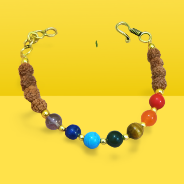 7 Chakra Bracelet With Rudhraksha