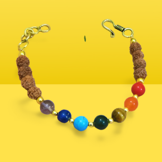 7 Chakra Bracelet With Rudhraksha
